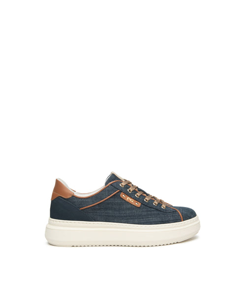 NeroGiardini Donna Sneakers in Tessuto e Pelle