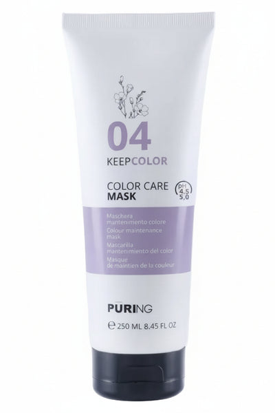 Maschera Capelli Colorati Puring Keep Color – Trattamento Protettivo Anti Sbiadimento, Idratante e Illuminante, Colore Intenso e Duraturo