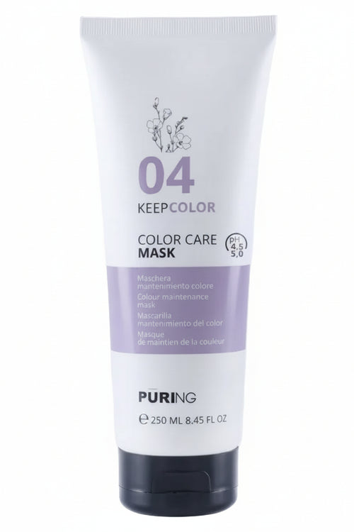 Maschera Capelli Colorati Puring Keep Color – Trattamento Protettivo Anti Sbiadimento, Idratante e Illuminante, Colore Intenso e Duraturo
