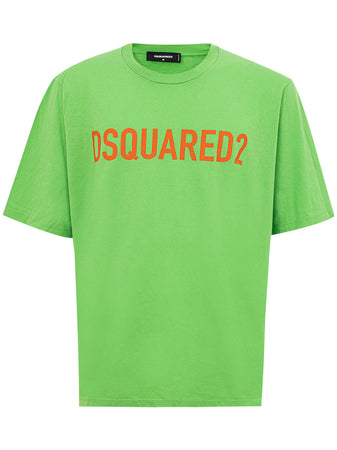 DSQUARED2 T-Shirt Oversize in Cotone con logo Dsquared2 da uomo