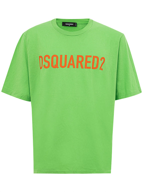 DSQUARED2 T-Shirt Oversize in Cotone con logo Dsquared2 da uomo