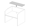 PIANO TOP PER CALL CENTER ECO CM. 90x30