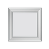 Pannello Bianco completo per boiserie 55x55x1,9cm con cornice in Duropolimero e riempimento in cartongesso - Eternal Parquet