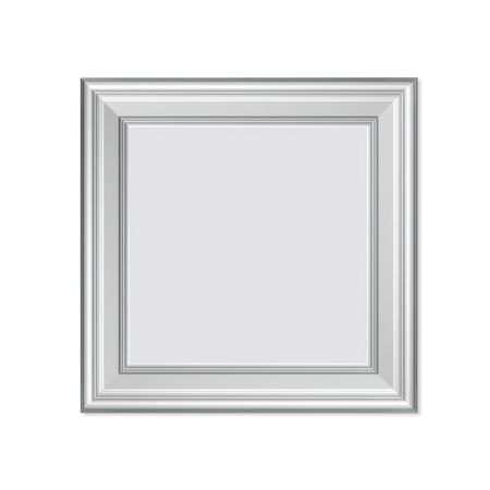 Pannello Bianco completo per boiserie 55x55x1,9cm con cornice in Duropolimero e riempimento in cartongesso - Eternal Parquet