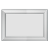 Pannello Bianco completo per boiserie 80x55x1,9cm con cornice in Duropolimero e riempimento in cartongesso