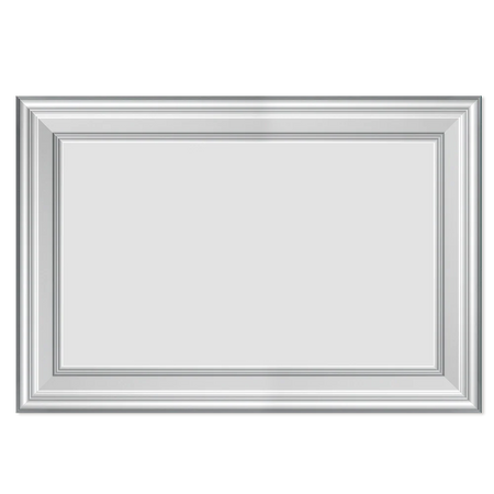 Pannello Bianco completo per boiserie 80x55x1,9cm con cornice in Duropolimero e riempimento in cartongesso