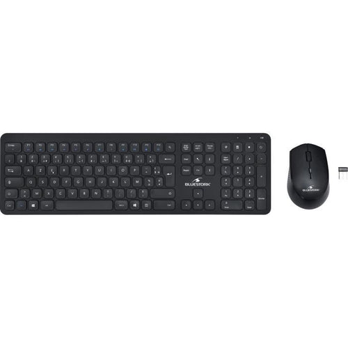 Pacchetto mouse tastiera nera wireless SLIM