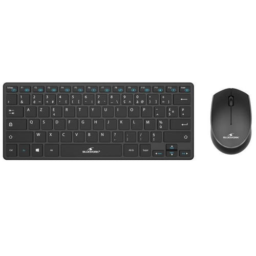 Tastiera wireless e pacchetto mouse - BlueStork - No./fr - Ultra Compact - Black Pack