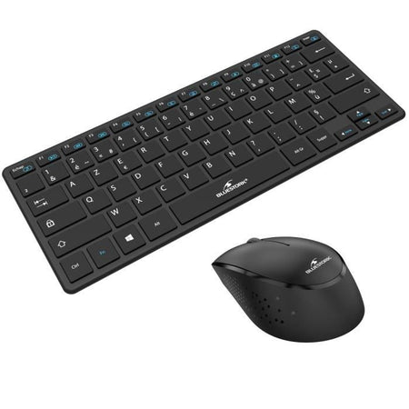 Tastiera wireless e pacchetto mouse - BlueStork - No./fr - Ultra Compact - Black Pack