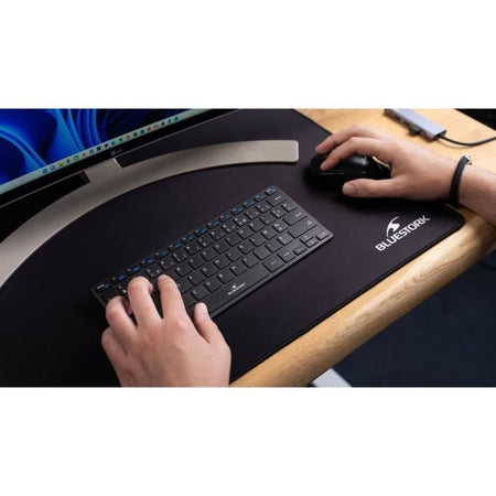 Tastiera wireless e pacchetto mouse - BlueStork - No./fr - Ultra Compact - Black Pack