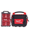 PACKOUT Borse portautensili aperte Milwaukee 40 cm + PACKOUT Compact Slim Organiser Milwaukee