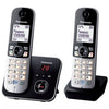 Segreteria telefonica per telefoni cordless Panasonic KX-TG6822 Duo nero grigio