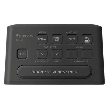 Radiosveglia - PANASONIC - RC-D8EG-K - DAB+ - Snooze - Nero
