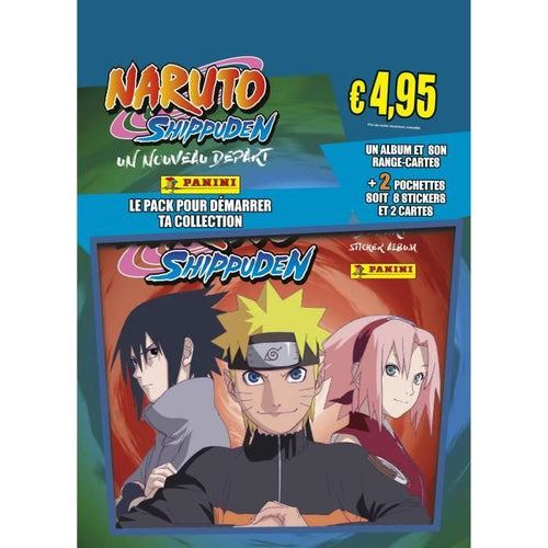 NARUTO SHIPPUDEN 2 - PANINI - Album + porta carte + 2 tasche
