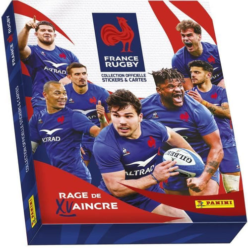 Cofanetto da Collezione Rugby Team of France-Rage de Vaincre 1 Album + 18 Buste + 3 Carte in Edizione Limitata - PANINI