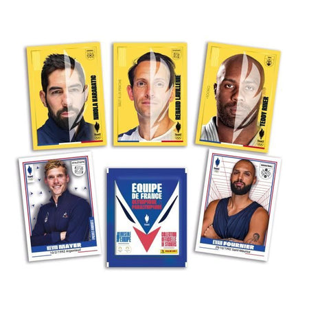 Blister da 7 tasche - PANINI - Squadra francese Giochi Olimpici 2024 - 42 Figurine