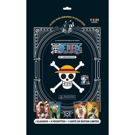 Starter Pack - PANINI - One Piece TC 25th Anniversary - Raccoglitore - 2 tasche - 1 carta in edizione limitata