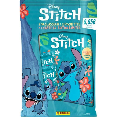 Starter pack collezione - PANINI - STITCH TC - 1 raccoglitore + 2 tasche - 12 carte + 1 carta EL