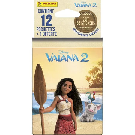Blister - PANINI - Vaiana 2 - 12 buste - 1 omaggio - 65 figurine