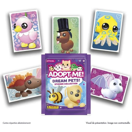 Starter Pack - PANINI - Adottami! Roblox - Album + 2 custodie - 1 carta in edizione limitata - 10 adesivi