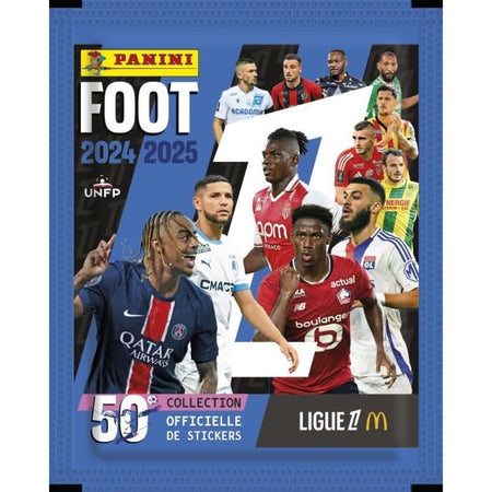 Starter Pack - PANINI - Calcio Ligue 1 2024-2025 - McDonald's - Album - 2 bustine - 1 omaggio