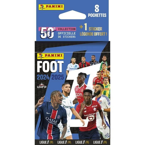 Blister di figurine - PANINI - Calcio Ligue 1 2024-2025 McDonald's - 8 tasche + 1 adesivo legenda