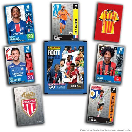 Blister di figurine - PANINI - Calcio Ligue 1 2024-2025 McDonald's - 8 tasche + 1 adesivo legenda