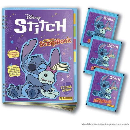 Album + 3 copertine - PANINI - STITCH 2 - MY SUPER SCRAPBOOK - 15 figurine