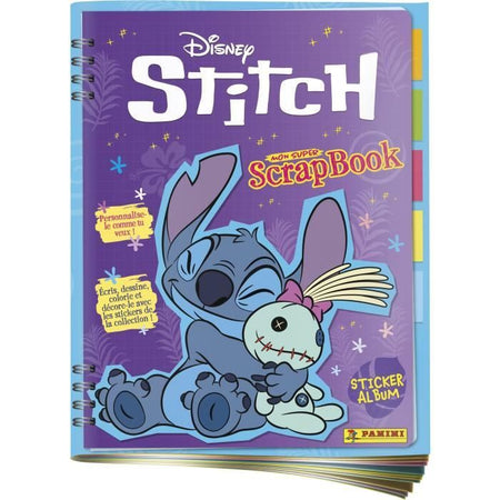 Album + 3 copertine - PANINI - STITCH 2 - MY SUPER SCRAPBOOK - 15 figurine