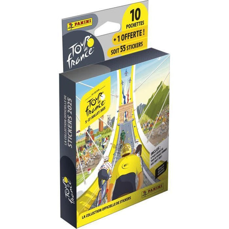 Blister - PANINI - TOUR DE FRANCE 2025 - 10 bustine + 1 omaggio - 55 figurine