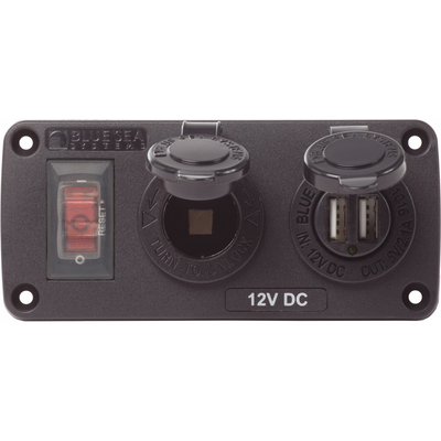 Pannello 12V Presa Usb Interruttore