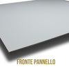Kit 2ml di Boiserie in legno MASSICCIO (200x100cm) laccato bianco inclusi PANNELLI 60x60cm e cornice interna - Eternal Parquet
