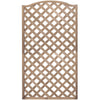 Pannello grigliato Patio Onda in legno tropicale naturale per recinzioni giardino e terrazzo