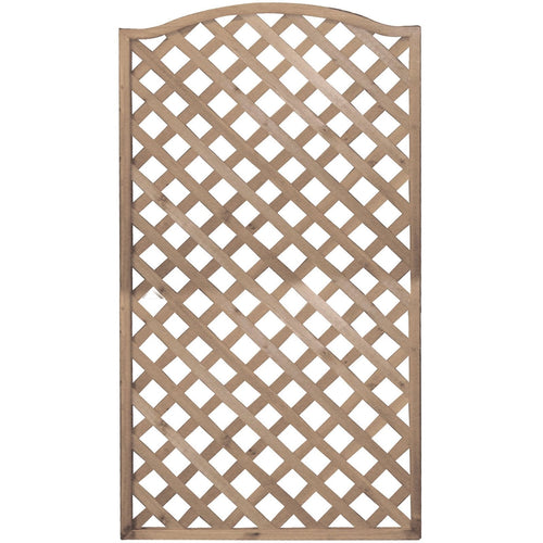 Pannello grigliato Patio Onda in legno tropicale naturale per recinzioni giardino e terrazzo