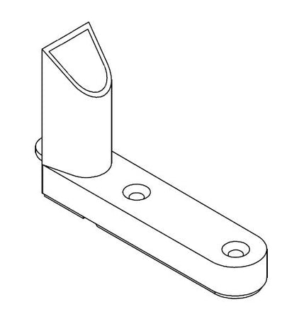 Pannello divisorio in melaminico + coppia di staffe di cm. 120/140/160/180