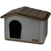 House for Cats Paola Eco Kerbl - 60 x 51 x 41 cm - grigio e marrone - plastica riciclata