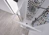 Box doccia a Nicchia Acril in Acrilico con profili in PVC apertura laterale riducibile Made in Italy