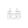 Passacavo A Rullo Mm.260X45X75H