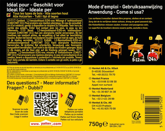 750gr bottiglia PATTEX espresso