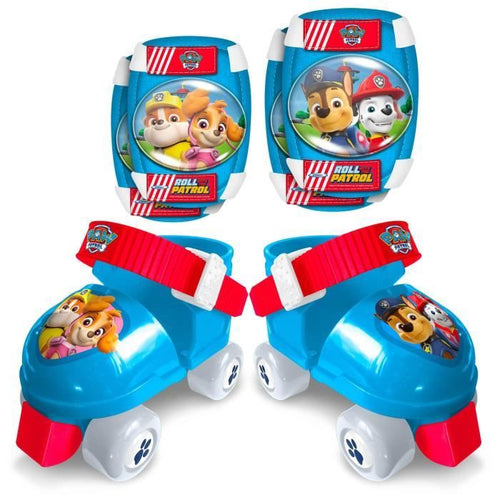 Set pattini a rotelle e gomitiere/ginocchia - regolabili dal 23 al 27 - PAT PATROUILLE - PA450035
