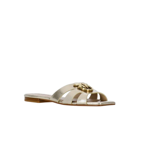 Pinko ciabatte donna pinko - marli 09 - slipper laminated nappa - argento da donna