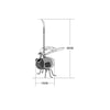 GALIX Coccinella solare a clip - In plastica - Durata dell'illuminazione 8 h