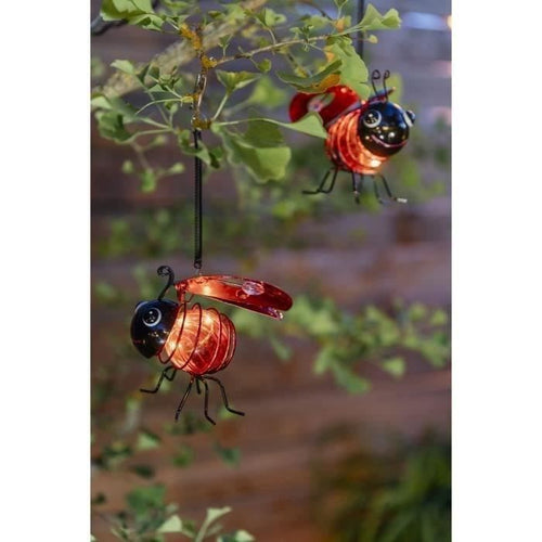 GALIX Coccinella solare a clip - In plastica - Durata dell'illuminazione 8 h