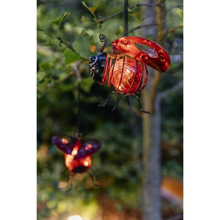 GALIX Coccinella solare a clip - In plastica - Durata dell'illuminazione 8 h