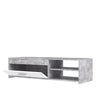 Mobile TV PILVI Contemporary - Cemento bianco e grigio chiaro - L 120 x P 42,1 x H 31,8 cm