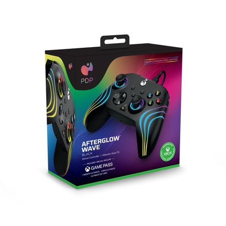 Gamepad - PDP - Afterglow Wave - Cablato - Nero - Illuminazione LED personalizzabile