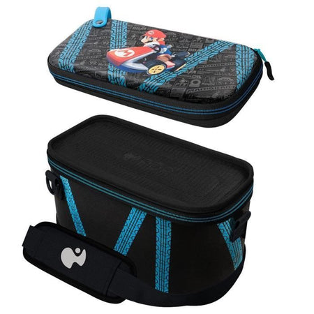Borsa da viaggio - PDP - Overnight Glow - Mario Kart Drift - Nintendo Switch - Nero