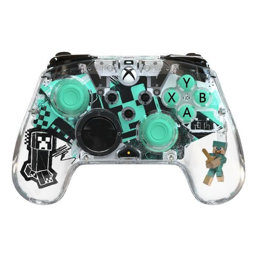 Gamepad - Xbox Series XS, Xbox One e PC - Minecraft: Diamond - Wireless - PDP - Trasparente