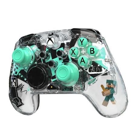 Gamepad - Xbox Series XS, Xbox One e PC - Minecraft: Diamond - Wireless - PDP - Trasparente
