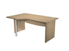 Scrivania da ufficio con fianchi pannellati e supporto metallico cm. 160/180x120x73h